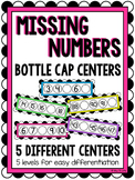 Missing Numbers Games (Number Patterns Bottle Cap Centers)