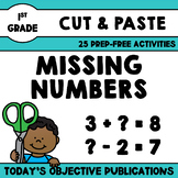 Missing Numbers (First Grade Cut and Paste)