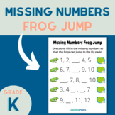 Missing Numbers Frog Jump | Printable Math and Number Writ