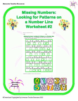 patterns on a number line teaching resources teachers pay teachers