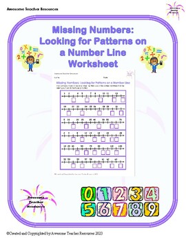 patterns on a number line teaching resources teachers pay teachers