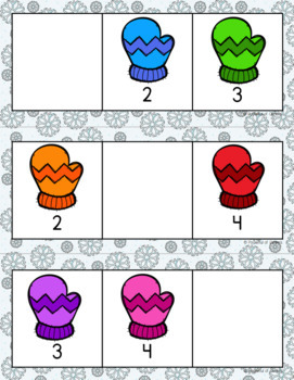 Winter Missing Numbers 1-20 | Mitten Math Activity by Pocketful of Centers