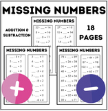 Missing Numbers | Single and Double Digit Numbers | Additi