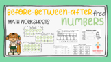 Missing Numbers Worksheets | Before, Between & After