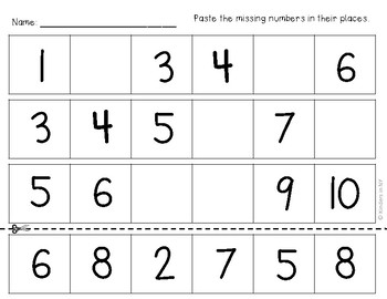 missing numbers in a sequence 1 10 and 10 20 no frills by kinders in ny