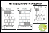 Missing Numbers on a Calendar
