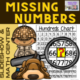 Missing Numbers on a Hundreds Chart Lesson and Center