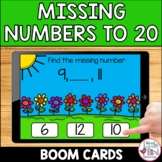 Spring Flowers Missing Numbers to 20 Boom Cards | Counting