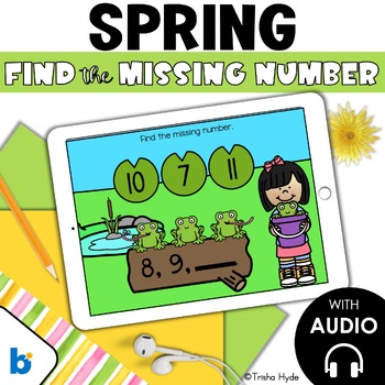 Preview of Missing Numbers to 20 | Counting | Spring | Boom Cards