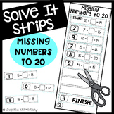 Missing Numbers to 20 Solve It Strips®