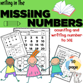 Missing Numbers to 50 Math Center or Station Activity.