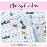 Missing Numbers - treat theme