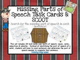 Missing Parts of Speech Task Cards & Scoot
