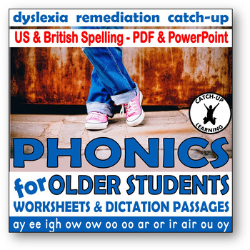Preview of Phonics Reading & Dictation Passages for Older Struggling Readers ELL/EFL