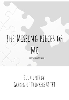 Preview of Missing Pieces of Me Book: Novel Study Unit