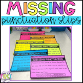 Missing Punctuation Slips: No Prep Grammar Practice
