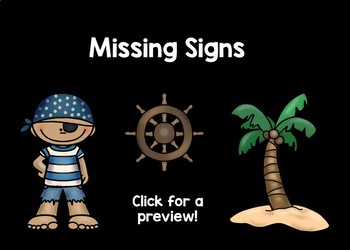 Preview of Missing Signs Boom Cards