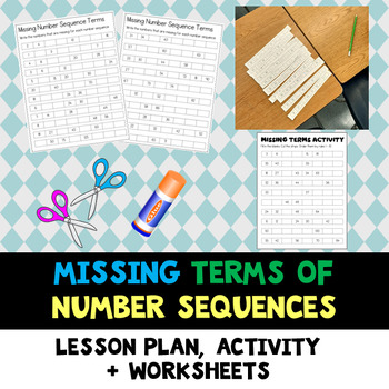 Preview of Missing Terms of Number Sequences - Number Patterns and Skip Counting