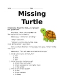 Missing Turtle First Grade Activity Packet