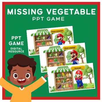 Preview of Missing Vegetable Game (PPT) Mario-themed Game