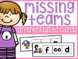Missing Vowel Team Differentiated Cards