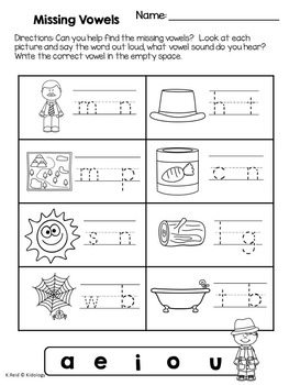 Phonics: Vowels - Worksheets and No Prep Printables by Kidology By ...