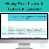 Missing Work Tracker & To-Do List Generator