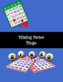 Missing factor bingo