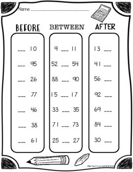 Missing number, number line, fact family practice worksheets | TPT