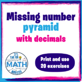 Missing number pyramid with decimals