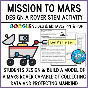 Preview of Mission Mars: Design a Mars Rover STEM Mini-Project