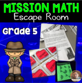 Mission Math: Classroom Escape Room for Grade 5