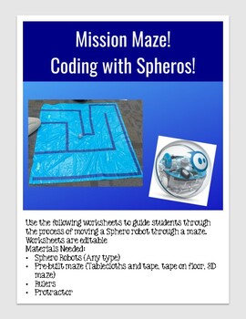 Preview of Mission Maze- Coding with Spheros