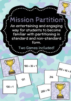 Preview of Mission Partition - Partition 3 Digit Numbers - Expanded Notation
