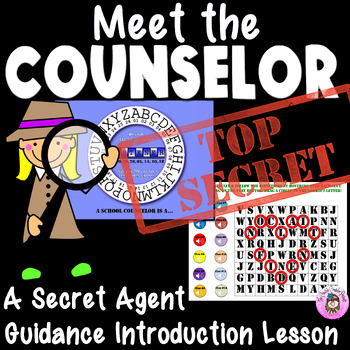 Preview of Meet the School Counselor Back to School Guidance Introduction Counseling Lesson