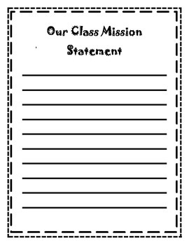 Preview of Mission Statement Template