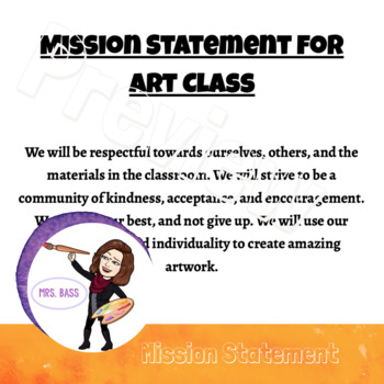 mission statement for art education