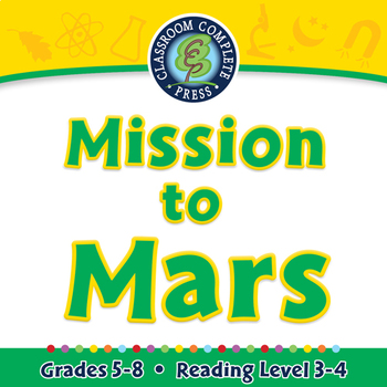 Preview of Mission to Mars - NOTEBOOK Gr. 5-8