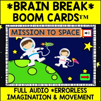 Preview of Mission to Space Errorless BOOM Cards™ Brain Break Reward and Distance Learning