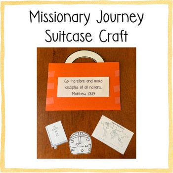 Missionary Journey Suitcase Craft by Filled with Joy | TPT