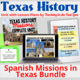 Spanish Missions of Texas Bundle with Lesson Plans