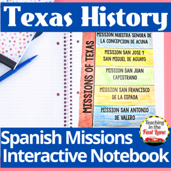 Preview of Spanish Missions of Texas Interactive Notebook Kit - Missions Activities