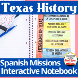 Spanish Missions of Texas Interactive Notebook Kit - Texas