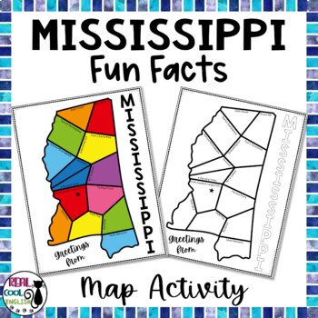 Preview of Mississippi Map Activity | Fun State Facts