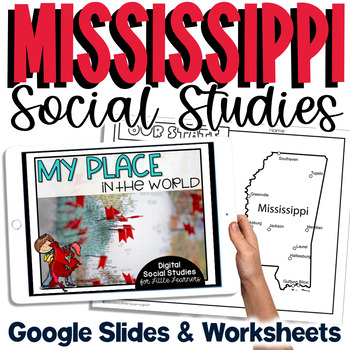 Preview of Mississippi Social Studies | Me on the Map | City, County, State, Country, Cont