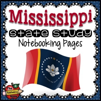 Preview of Mississippi State Study Notebooking Pages
