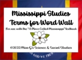 Mississippi Studies Word Wall
