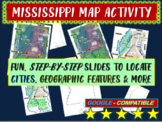 Mississippi state Map Activity- fun, engaging, follow-alon