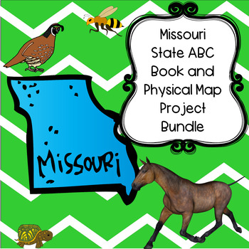 Preview of Missouri Bundle--Missouri ABC Book and Physical Map Research Projects
