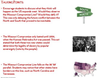 Missouri Compromise Map Worksheet by Ace Up Your Sleeve TpT